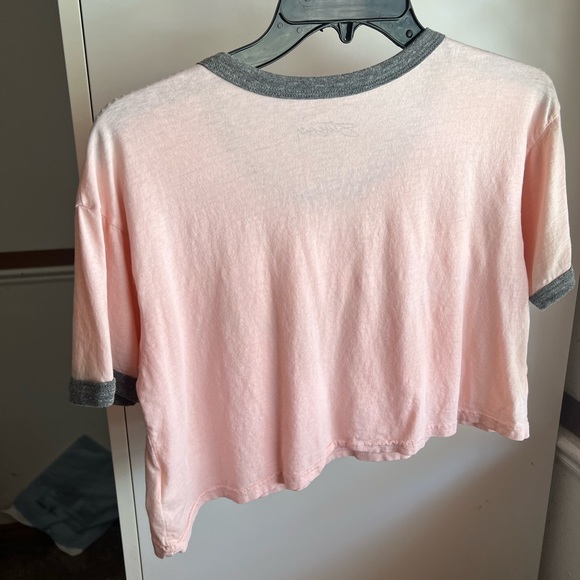 Stussy Oversized Crop Top Boxy Ringer Tee - Picture 4 of 5